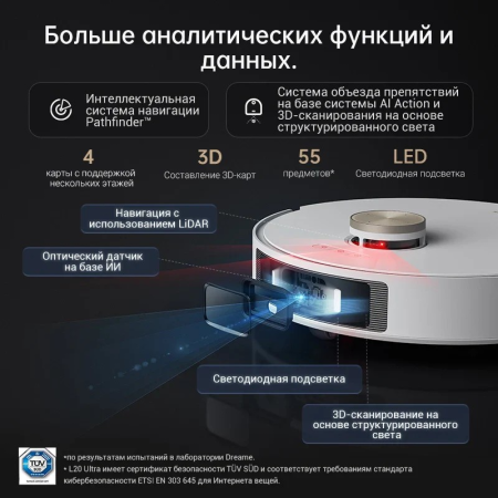 Робот-пылесос Dreame Robot Vacuum L20 Ultra Complete