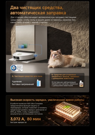 Робот-пылесос Dreame Vacuum Robot X60 Ultra Complete White