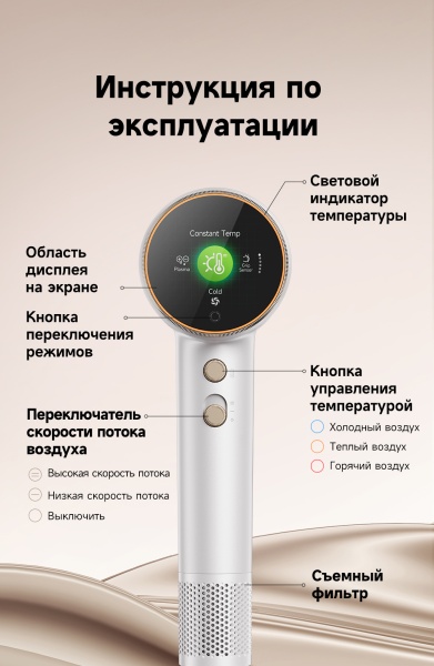 Фен для волос Dreame Hair Dryer Grand