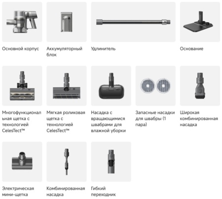 Беспроводной вертикальный пылесос Dreame Cordless Vacuum Cleaner R20 Aqua